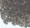 25 grams of 3x7mm Silver Lined Black Diamond Farfalle Seed Beads